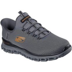 Buty sportowe męskie Skechers Glide step Noxus. Szare buty sportowe na co dzień męskie Skechers, z materiału, bez zapięcia, trekkingowe. Za 590.00 zł.