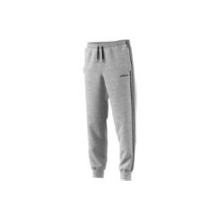 Spodnie Gym & Pilates 3S 500 męskie. Szare spodnie materiałowe męskie Adidas, bez wzorów, z bawełny. Za 199.99 zł.