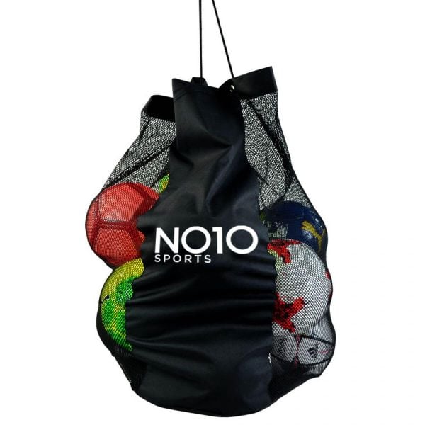 Siatkowa Torba Na Piłki Z Logo. Czarne torebki klasyczne damskie NO10, bez wzorów, z materiału, bez dodatków. Za 168.99 zł.