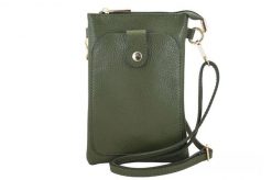Listonoszka skórzana BARBERINI'S zielona 963-38. Zielone shopper bag damskie Barberinis, bez wzorów, ze skóry, bez dodatków. Za 149.99 zł.