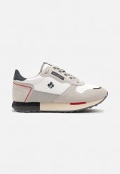 Białe Buty Sportowe Sneakersy z Ozdobnymi Wstawkami Vevilira. Białe buty sportowe na co dzień męskie Born2be, z jeansu, bez zapięcia. Za 99.99 zł.