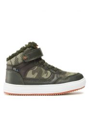 Leaf Sneakersy Sandvik LSAND101E Zielony. Zielone buty sportowe chłopięce Leaf, ze skóry, bez zapięcia. Za 259.99 zł.