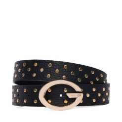 Pasek Guess. Czarne paski damskie Guess, z aplikacjami. Za 284.99 zł.