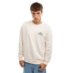 Męska bluza z bawełny organicznej Lifestyle Siroko Lounge Sand. Brązowe bluzy bez kaptura męskie SIROKO, m, z bawełny. Za 190.00 zł.