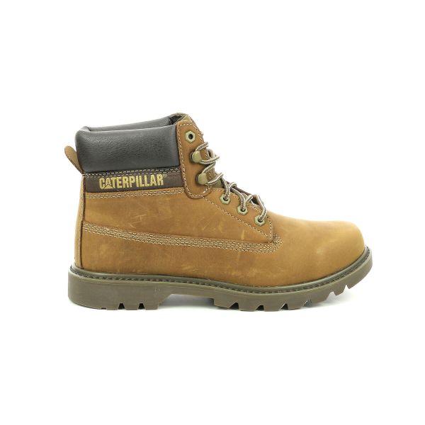 Buty do chodzenia męskie Caterpillar Colorado 2. Brązowe buty trekkingowe męskie CATerpillar, z materiału, za kostkę, bez zapięcia, outdoorowe. Za 469.00 zł.