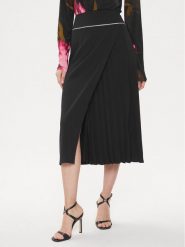 Rinascimento Spódnica midi CFC0118252003 Czarny Regular Fit. Czarne spódniczki damskie RINASCIMENTO, l, bez wzorów, z syntetyku, midi. Za 249.99 zł.