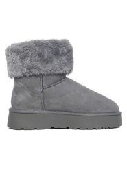 ISLAND BOOT Botki zimowe "Cinnamon" w kolorze szarym rozmiar: 40. Szare botki damskie Island Boot, na zimę, bez obcasa, na platformie, bez zapięcia. Za 165.99 zł.