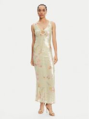 BARDOT Sukienka koktajlowa Eloda 59954DB Zielony Regular Fit. Zielone sukienki damskie BARDOT, bez wzorów, z syntetyku, wizytowe, bez kołnierzyka, bez ramiączek. Za 689.99 zł.