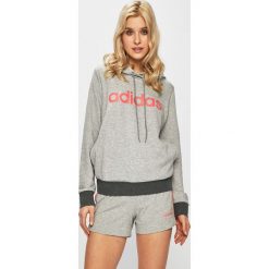 Adidas Performance - Bluza. Szare bluzy z kapturem damskie adidas Performance, s, z bawełny. W wyprzedaży za 149.90 zł.
