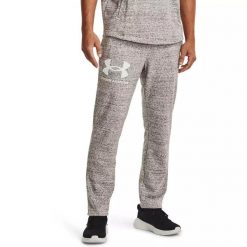 Spodnie dresowe męskie Under Armour RIVAL TERRY PANT. Szare spodnie dresowe męskie Under Armour, bez wzorów, z dresówki. Za 129.99 zł.