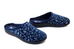 INBLU ET-32 004 granatowy, kapcie damskie. Niebieskie kapcie damskie Inblu, z tkaniny. Za 71.99 zł.
