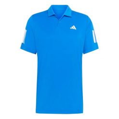 Koszulka męska polo ADIDAS CLUB 3STR POLO M. Niebieskie koszulki polo męskie Adidas, m, bez wzorów, z materiału, bez ramiączek. Za 199.00 zł.