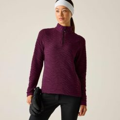 Bluza damska z suwakiem 1/4 Glamourize III Dare 2b. Fioletowe bluzy bez kaptura damskie Dare 2b, z dzianiny. Za 119.99 zł.