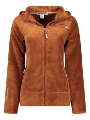 Geographical Norway Kurtka polarowa "Upalood" w kolorze karmelowym rozmiar: M. Brązowe kurtki damskie Geographical Norway, m, bez wzorów, z polaru, bez kaptura. Za 144.24 zł.