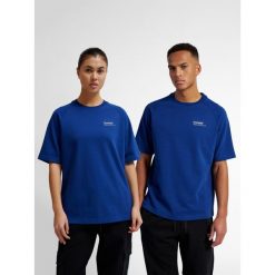 Koszulka Hummel Tech Loose. Niebieskie t-shirty sportowe męskie HUMMEL, bez ramiączek, do piłki nożnej. Za 223.00 zł.