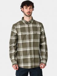 Koszulka Męska Fjallraven Övik Lite Flannel M. Zielone t-shirty sportowe męskie Fjällräven, na jesień, l, z bawełny, bez ramiączek. Za 449.00 zł.