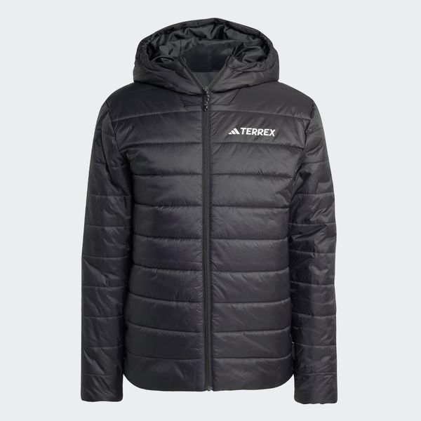 Kurtka z kapturem z ociepleniem Terrex Multi Essentials CLIMAWARM. Czarne kurtki męskie Adidas, m, bez wzorów, z puchu, sportowe, z kapturem. Za 430.10 zł.