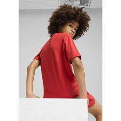 Młodzieżowa koszulka Essentials Colour z logo No.1 PUMA Red Fire. Czerwona bluzki damskie Puma, m, bez wzorów, z gumy, młodzieżowe, bez kołnierzyka, bez ramiączek. Za 80.05 zł.