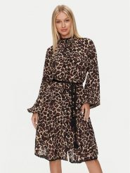 Replay Sukienka codzienna W9113 .000.74994 Brązowy Loose Fit. Brązowe sukienki damskie Replay, na co dzień, s, bez wzorów, z wiskozy, bez kołnierzyka, bez ramiączek, proste. Za 999.99 zł.