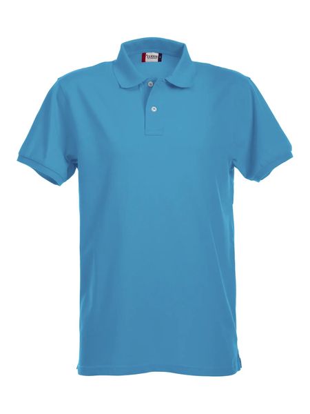 Clique Stretch Premium Polo Męska — Wysokiej jakości koszulka polo z. Niebieskie koszulki polo męskie CLIQUE, m, bez wzorów, z bawełny, bez ramiączek. Za 152.85 zł.