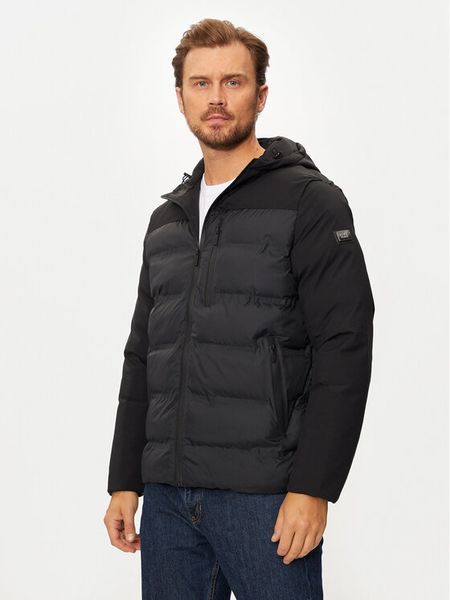 KARL LAGERFELD Kurtka puchowa 505029 544596 Czarny Regular Fit. Czarne kurtki męskie Karl Lagerfeld, m, bez wzorów, z puchu, bez kaptura. Za 939.00 zł.