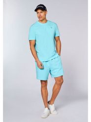 Chiemsee Szorty dresowe w kolorze błękitnym rozmiar: L. Niebieskie szorty męskie Chiemsee, z bawełny, bez kołnierzyka. Za 100.75 zł.