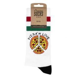 Skarpety American Socks Pizza'n Love wielokolorowe. Białe skarpetki męskie AMERICAN SOCKS, bez wzorów. Za 80.37 zł.