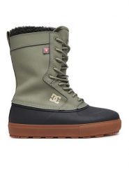 DC Shoes Śniegowce Dc Reach ADYS300762-ARO Zielony. Zielone buty zimowe męskie DC Shoes, ze skóry, bez zapięcia. Za 849.99 zł.