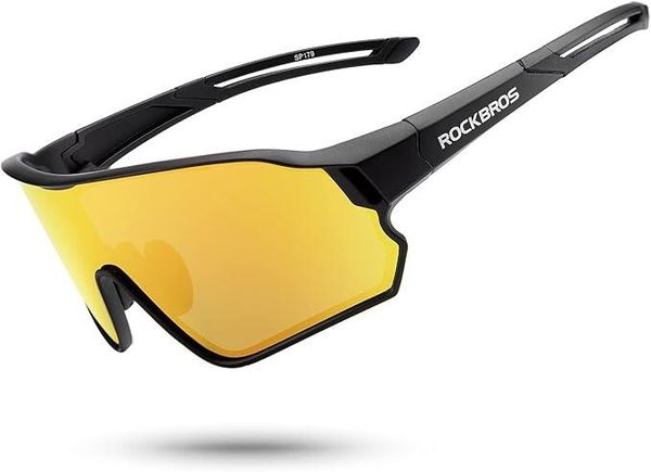 Okulary przeciwsłoneczne z polaryzacją do jazdy na rowerze i biegania ROCKBROS. Brązowe okulary przeciwsłoneczne damskie ROCKBROS. Za 124.00 zł.