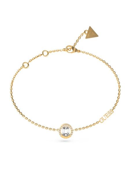 Guess Bransoletka JUBB0465 3JW Złoty. Żółte bransoletki damskie Guess, ze stali. Za 139.99 zł.