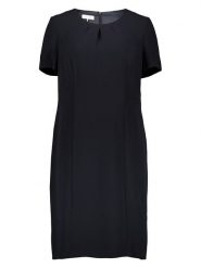 TAIFUN Sukienka w kolorze granatowym rozmiar: 36. Niebieskie sukienki damskie Taifun, bez wzorów, bez kołnierzyka, bez ramiączek, midi. Za 174.84 zł.