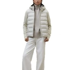 Kurtka ECOALF DENALI HYBRID WOMA Biały. Białe kurtki damskie Ecoalf, bez wzorów, z syntetyku, bez kaptura. Za 949.99 zł.