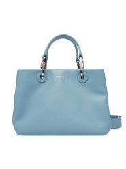 Emporio Armani Torebka EW000361 AF18673 U9285 Granatowy. Niebieskie torebki klasyczne damskie Emporio Armani, bez wzorów, ze skóry, bez dodatków. Za 2,169.00 zł.