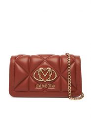 LOVE MOSCHINO Torebka JC5640PP1NLC0312 Brązowy. Brązowe torebki klasyczne damskie Love Moschino, bez wzorów, ze skóry, wizytowe, bez kołnierzyka, bez ramiączek. Za 519.99 zł.
