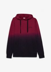 Bluza z kapturem z czystej bawełny organicznej. Czerwone bluzy z kapturem męskie bonprix, m, z bawełny. Za 129.99 zł.