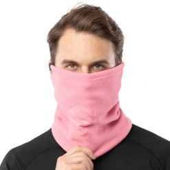 Termiczny komin do sportów zimowych SIROKO Blunt Pink. Czerwone szaliki i kominy damskie SIROKO, bez wzorów, z materiału. Za 55.00 zł.