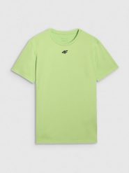 4F Koszulka treningowa szybkoschnąca męska - zielona XXL. Zielone t-shirty sportowe męskie 4f, m, z elastanu, bez ramiączek, na fitness i siłownię. Za 99.99 zł.