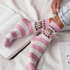 Skarpetki damskie TEDDY BEAR/PASKI 1144 pn/ec. Czerwone skarpetki damskie Milena, bez wzorów, z bawełny. Za 15.90 zł.