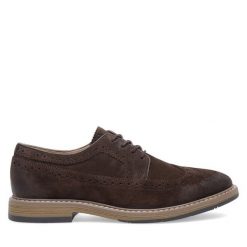 Półbuty GINO ROSSI. Brązowe półbuty męskie Gino Rossi, bez zapięcia. Za 223.99 zł.