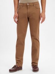 BRAX spodnie z tkaniny Mężczyźni Bawełna brązowy, 34-34. Brązowe spodnie materiałowe męskie Brax, bez wzorów, z bawełny. Za 499.95 zł.