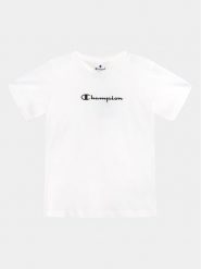 Champion T-Shirt 404643 Biały Regular Fit. Białe t-shirty chłopięce CHAMPION, bez wzorów, z bawełny, bez ramiączek. Za 109.99 zł.
