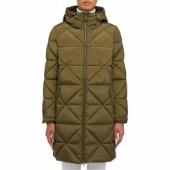 Kurtka GEOX W ALLENIE Zielony. Zielone kurtki męskie Geox, m, bez wzorów, z tkaniny, bez kaptura. Za 785.99 zł.
