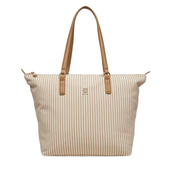Torebka Tommy Hilfiger. Brązowe torebki klasyczne damskie Tommy Hilfiger, bez wzorów, bez dodatków. Za 289.99 zł.