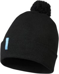 Czarna czapka zimowa Elevate unisex Olivine Grs z recyklingu. Czarne czapki męskie Erima, na zimę, bez wzorów, z elastanu, eleganckie. Za 95.99 zł.