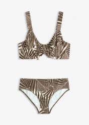Bikini minimizer z wyściełanymi ramiączkami (2 części). Białe bikini damskie bonprix, bez wzorów. Za 132.99 zł.