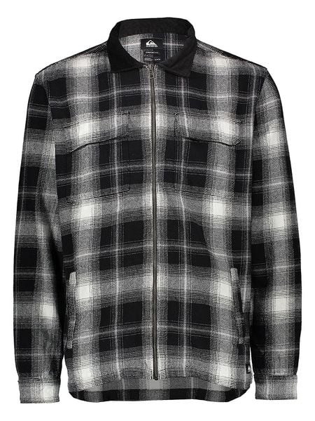 Quicksilver Kardigan "Quarrywood" w kolorze czarno-szarym rozmiar: M. Czarne kardigany męskie QUICKSILVER, m, bez wzorów, bez kołnierzyka. Za 139.87 zł.