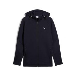 Kurtka z kapturem Puma Evostripe Dk. Niebieskie kurtki treningowe męskie Puma, l, bez wzorów, z materiału, do biegania. Za 292.75 zł.
