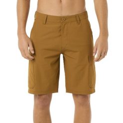 Spodenki męskie Rip Curl Boardwalk Classic Surf Cargo. Brązowe szorty męskie Rip Curl, bez wzorów, sportowe. Za 189.99 zł.
