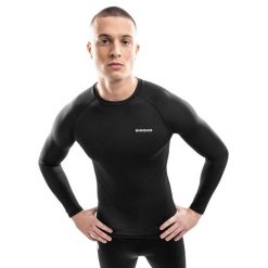 Męska narciarska podkoszulka termoaktywna Sporty zimowe Siroko Le Mur. Czarne bielizna termoaktywna męska SIROKO, m, bez wzorów, z tkaniny. Za 254.00 zł.