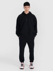 4F Spodnie dresowe joggery męskie - czarne XL. Czarne spodnie dresowe męskie 4f, bez wzorów, z bawełny. W wyprzedaży za 79.99 zł.